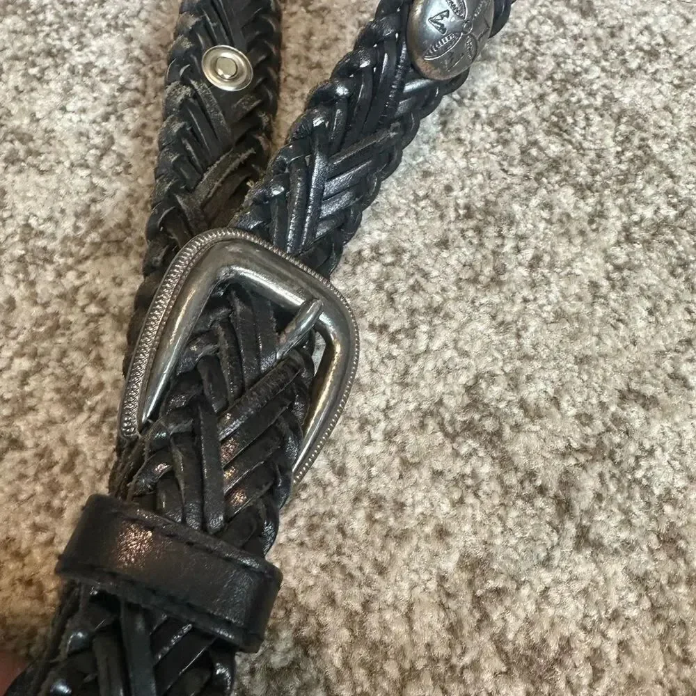 Fossil Black Women’s Braided Belt M